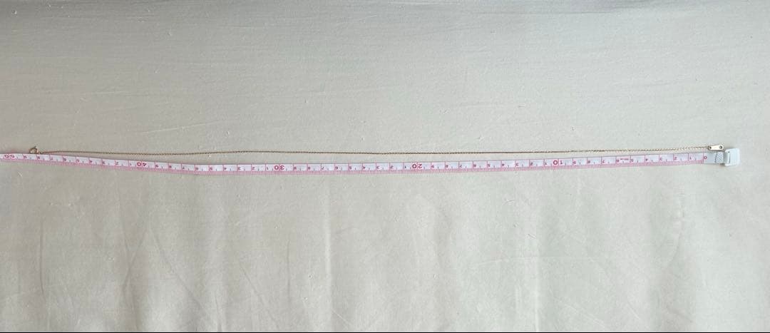 マグノリアホワイト K10チェーンネックレス 50cm