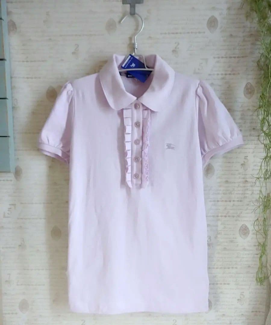 ❇️バーバリーブルーレーベル❇️新品タグつき　半袖ポロシャツ　ラベンダー38