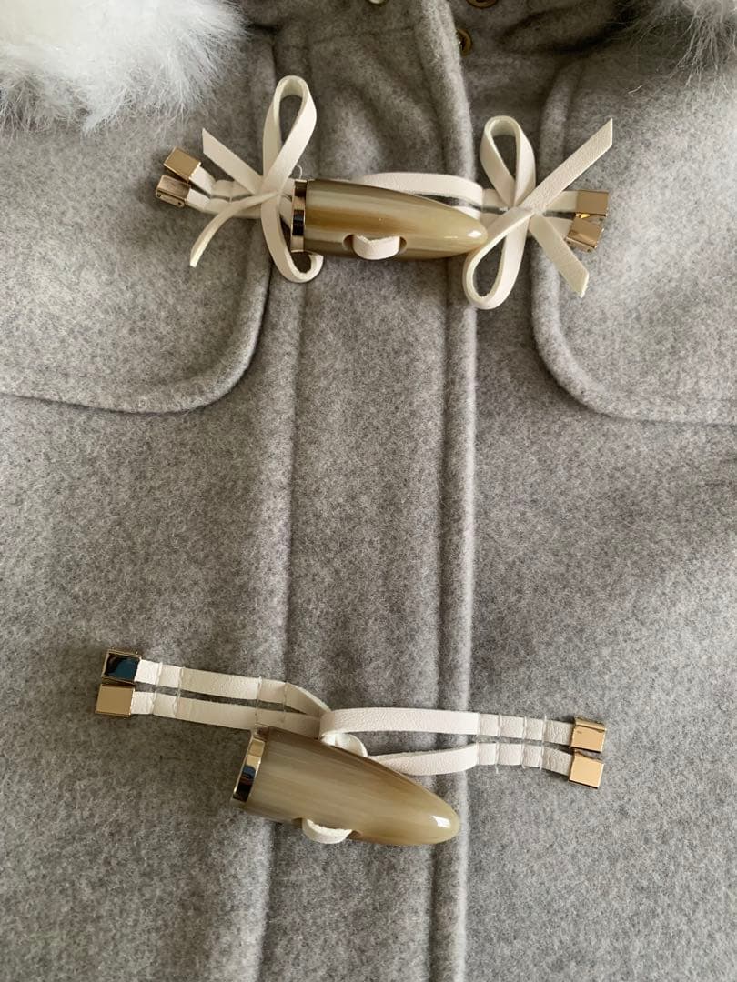 【新品未使用タグ付き】メゾピアノ　ファー付き　ダッフルコート　160