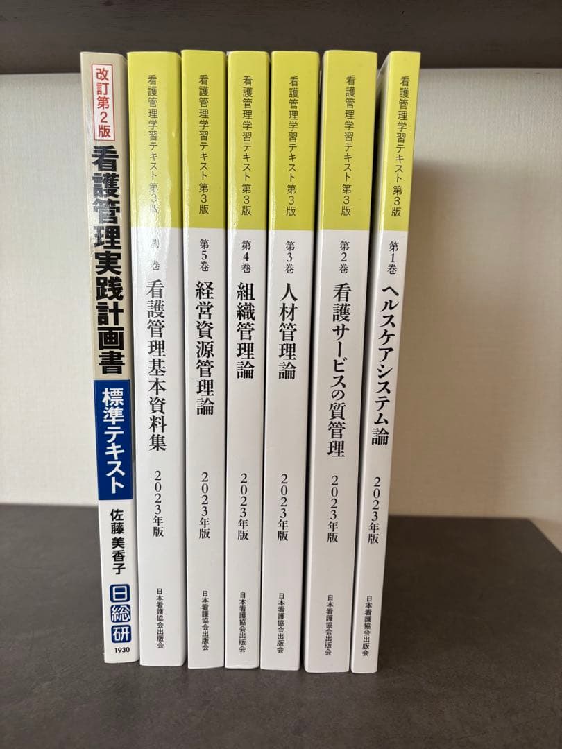 看護管理実践計画書 標準テキスト 2023年版 6冊セット+ 看護管理計画書