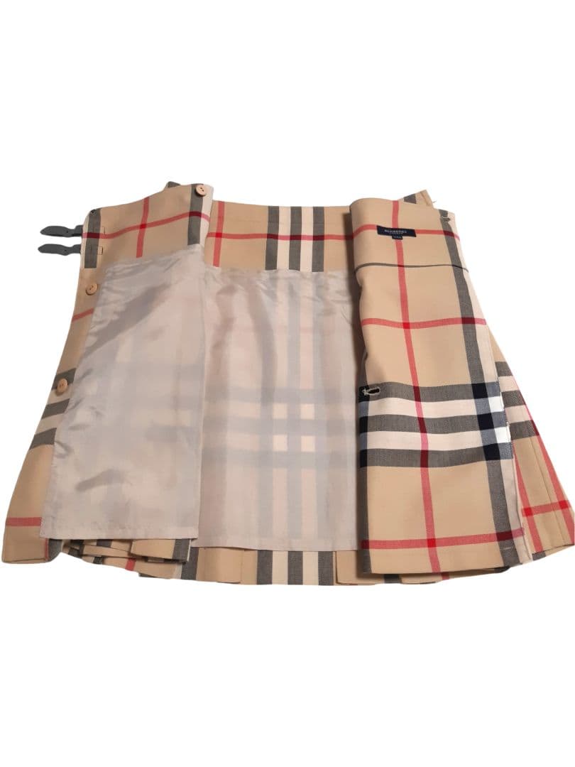 BURBERRY LONDON メガチェック プリーツスカート 巻きスカート