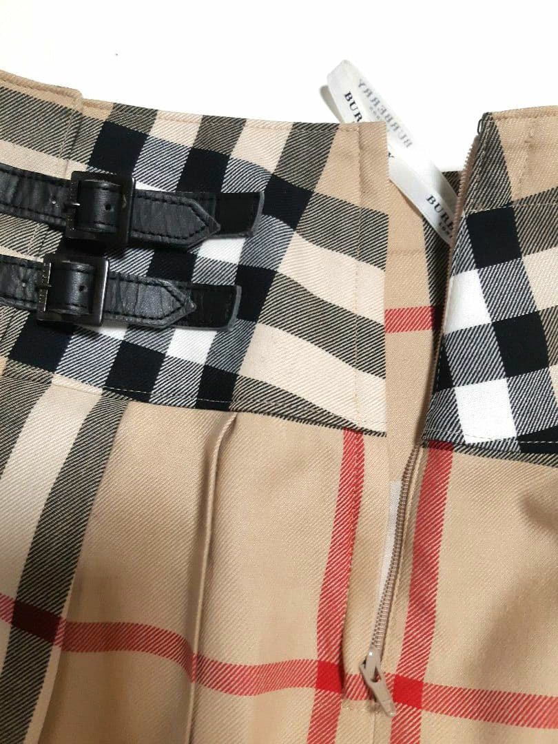 BURBERRY LONDON メガチェック プリーツスカート 巻きスカート