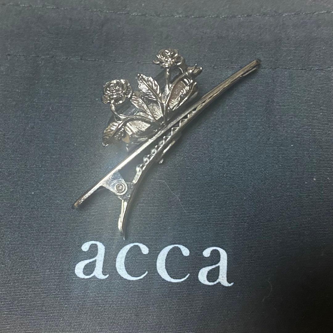 【美品】acca アッカ アーモンドクリップ ヘアアクセサリー
