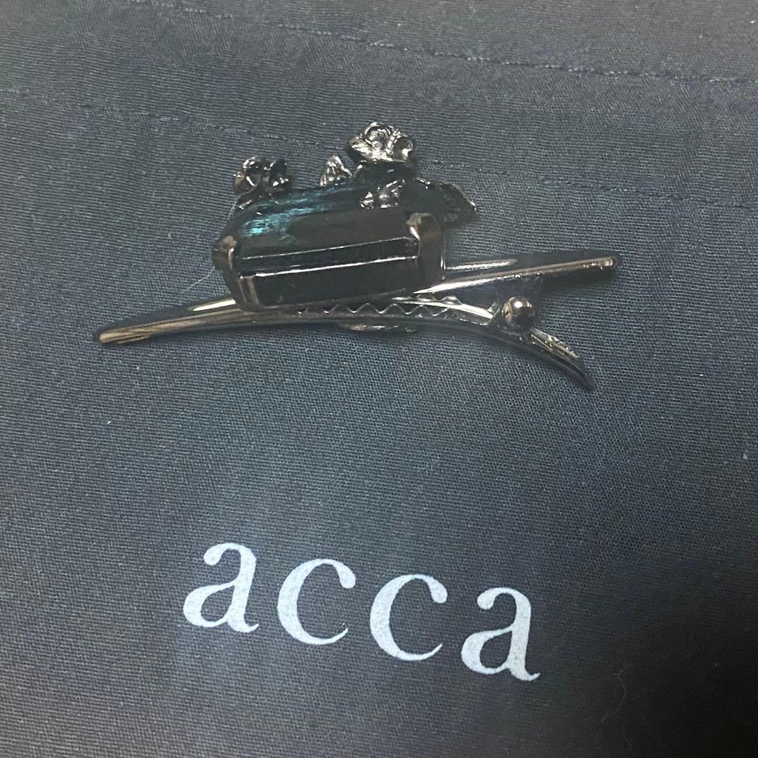 【美品】acca アッカ アーモンドクリップ ヘアアクセサリー