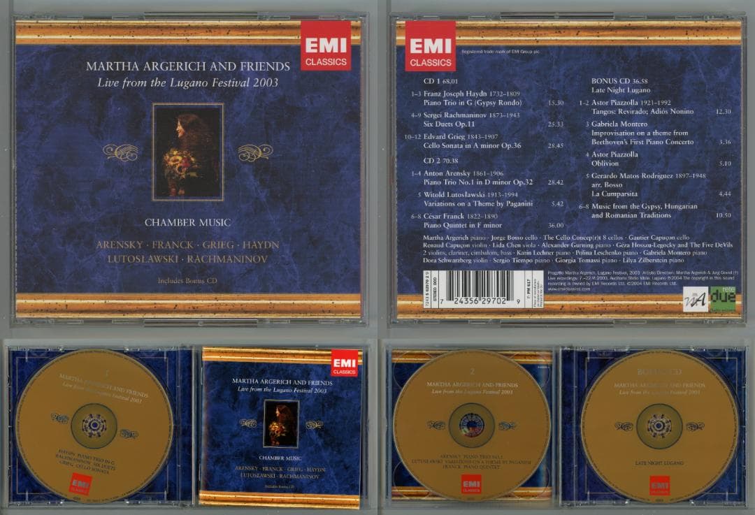 アルゲリッチ＆フレンズ ルガーノ・ライヴ 2002-2009 3枚組×7セット