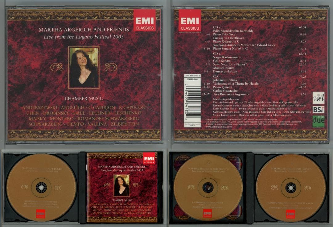 アルゲリッチ＆フレンズ ルガーノ・ライヴ 2002-2009 3枚組×7セット