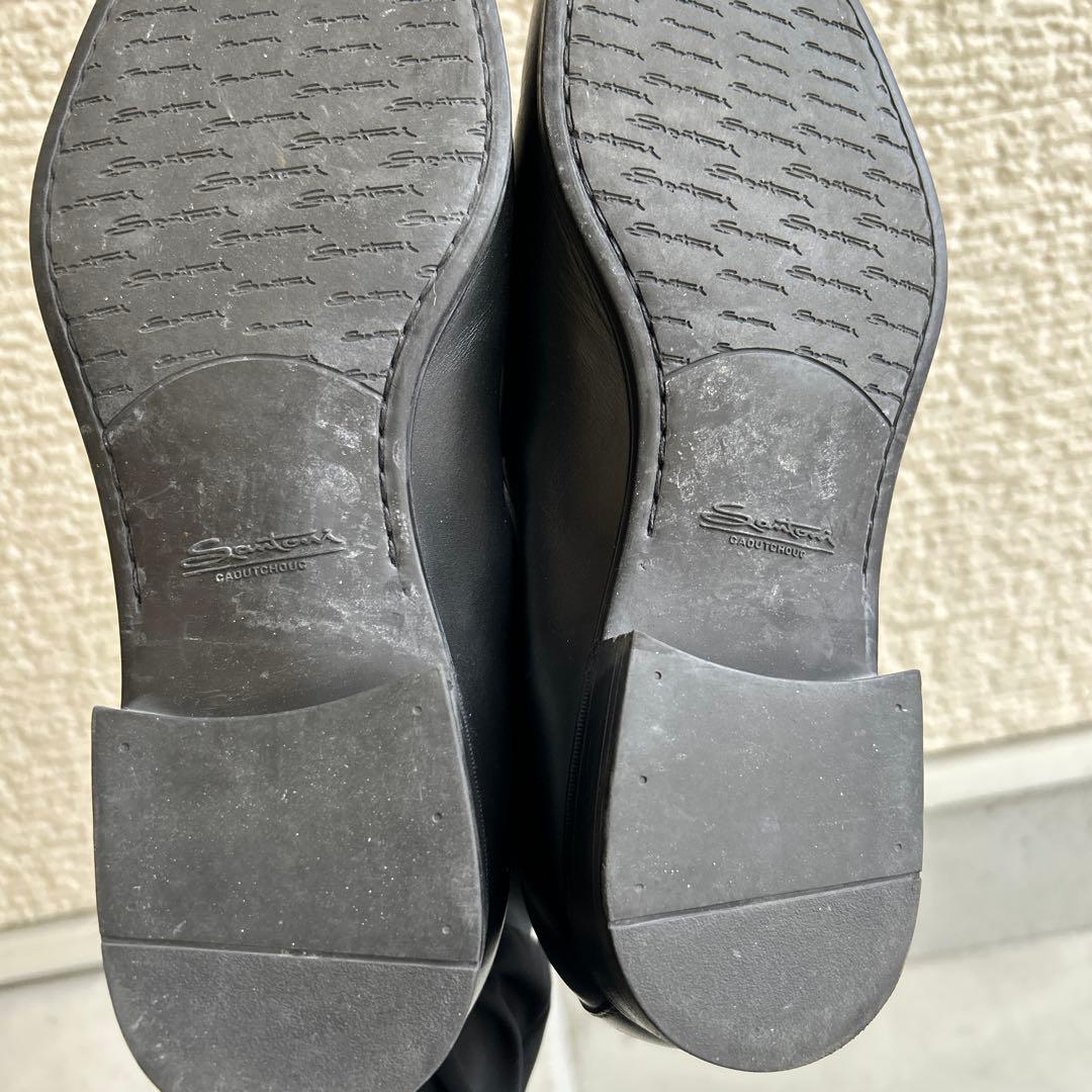 美品　ほぼ未使用　Santoni ブラック タッセルローファー