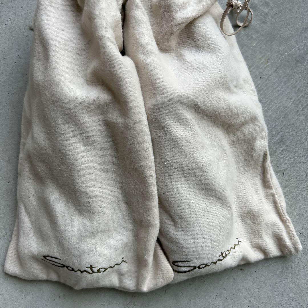 美品　ほぼ未使用　Santoni ブラック タッセルローファー