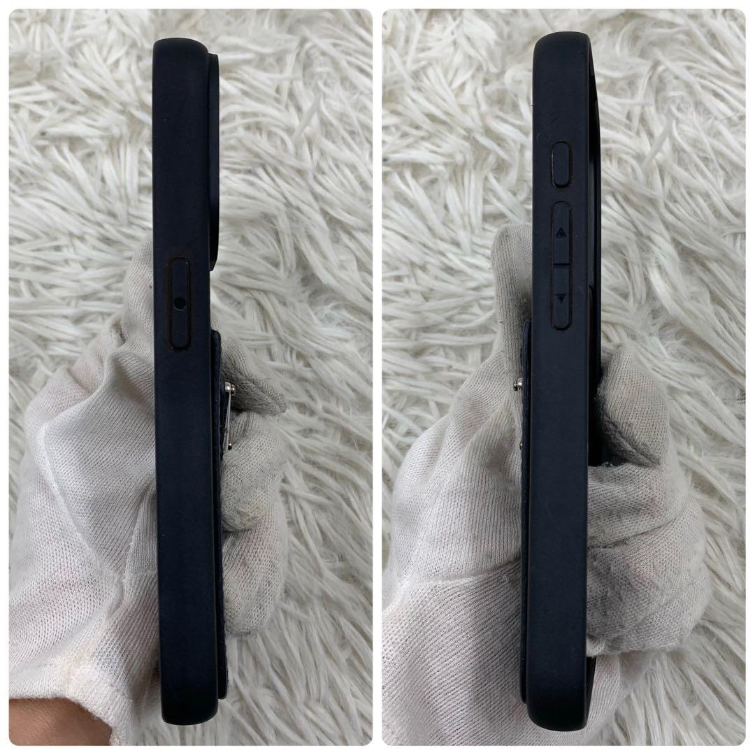 プラダ iPhone15pro ケース 三角ロゴ ブラック RFID 付属品完備