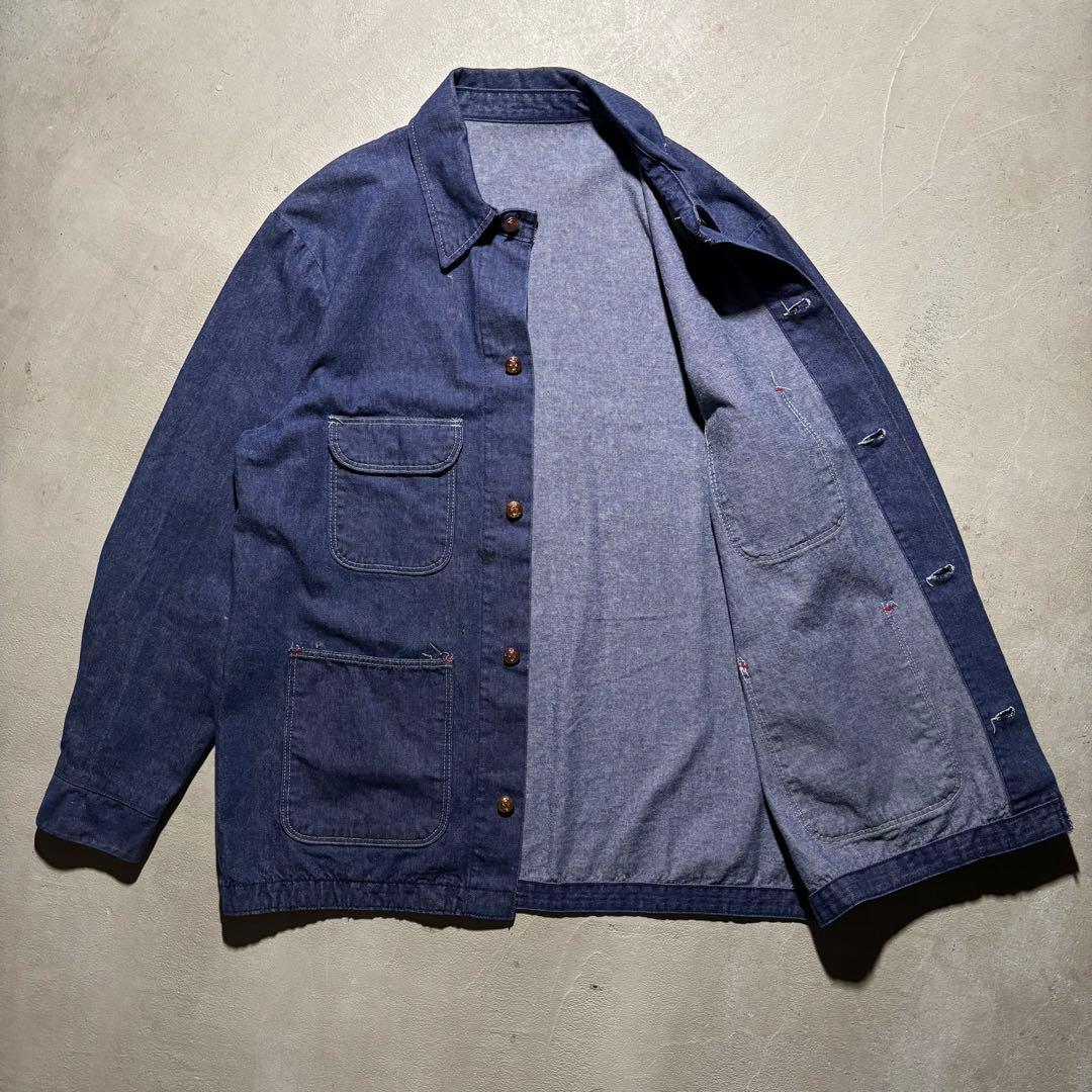 60s BLUE BELL デニムカバーオール ヴィンテージ VAT DYE