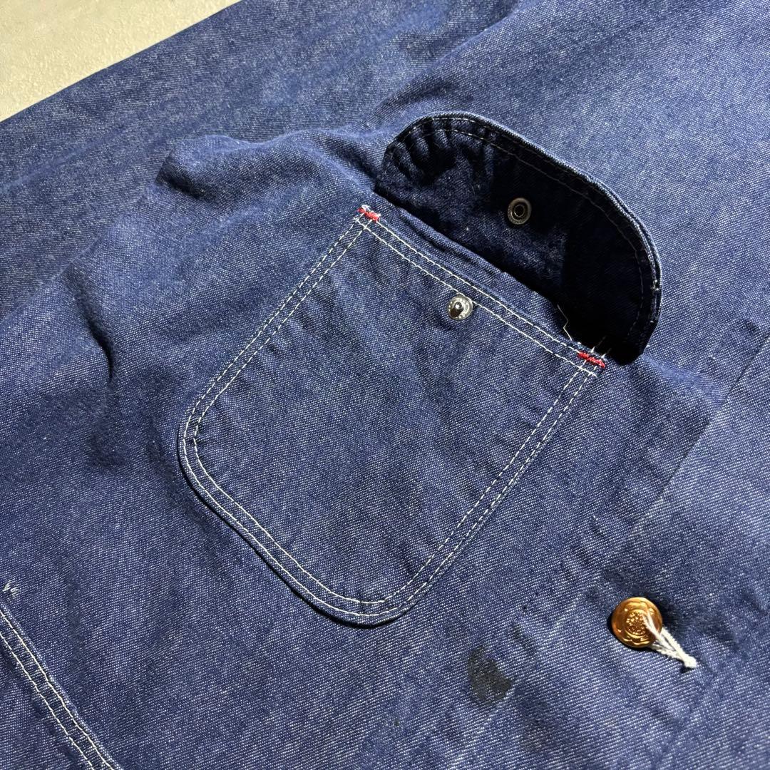 60s BLUE BELL デニムカバーオール ヴィンテージ VAT DYE