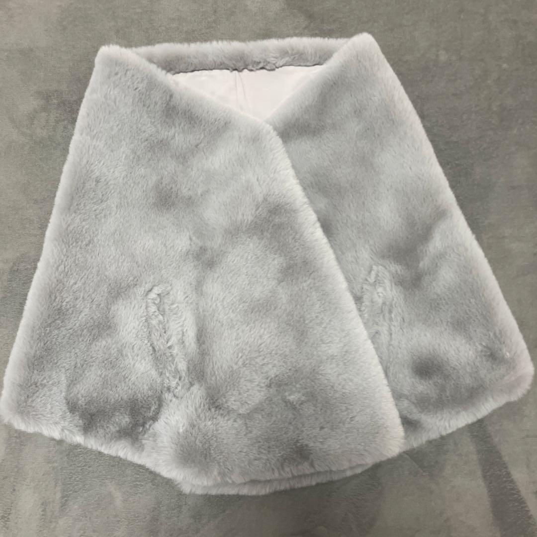 ライトグレー ポンチョ フリーサイズ