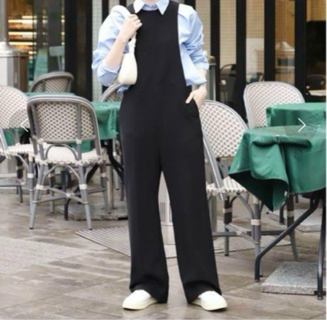 plage プラージュ サロペット 38 ブラック salopette