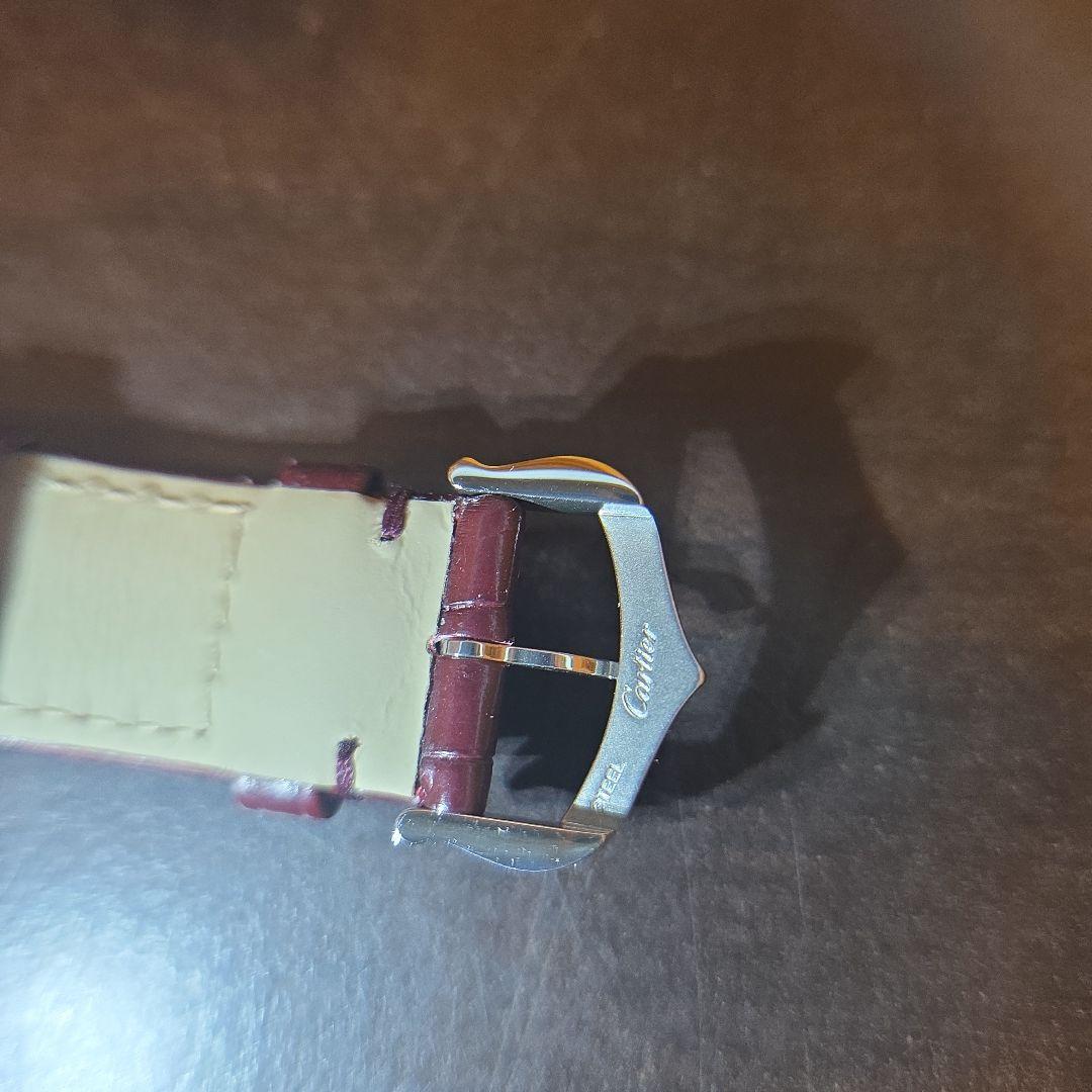 Cartier　カルティエ　タンクマストLM　バーガンディカラー　純正ベルト