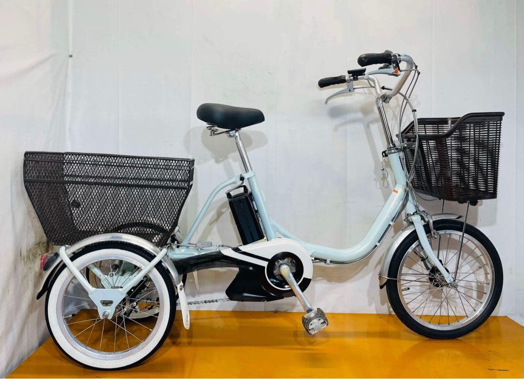 送料無料条件付き YAMAHA 電動アシスト自転車三輪車(18/16型)