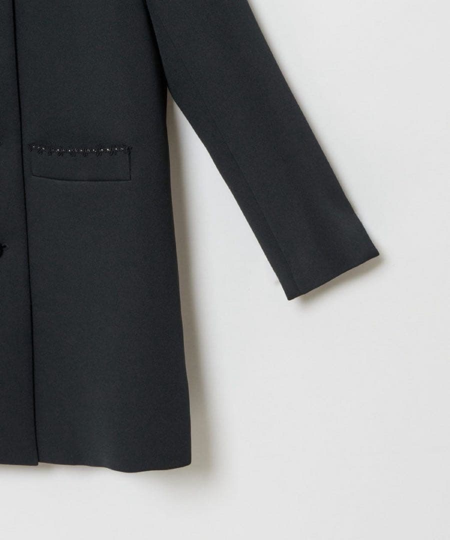 ルルウィルビー　トリプルクロスステンカラーコート　ブラック　アルアバイル