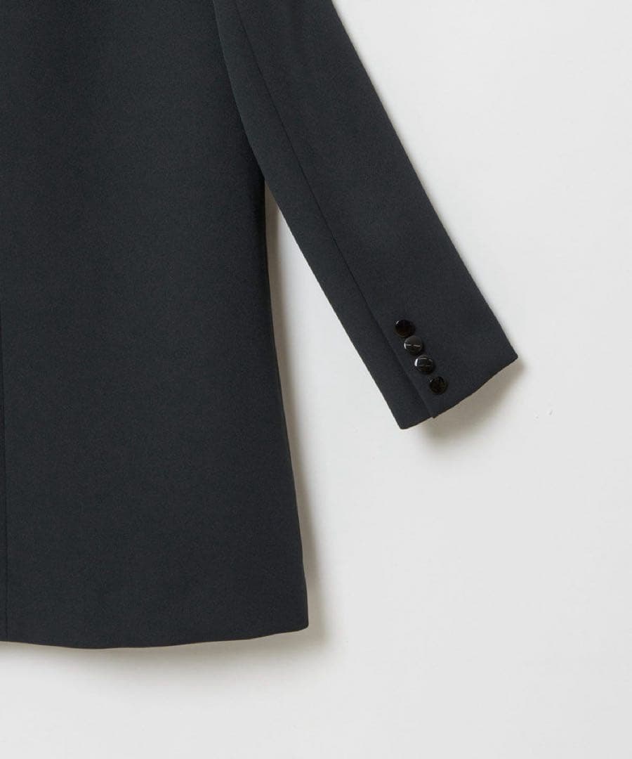 ルルウィルビー　トリプルクロスステンカラーコート　ブラック　アルアバイル