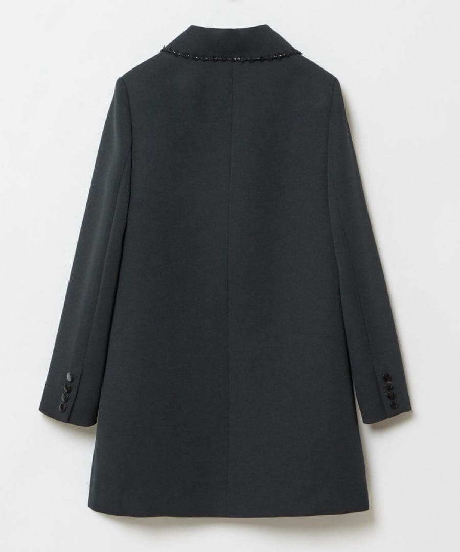 ルルウィルビー　トリプルクロスステンカラーコート　ブラック　アルアバイル