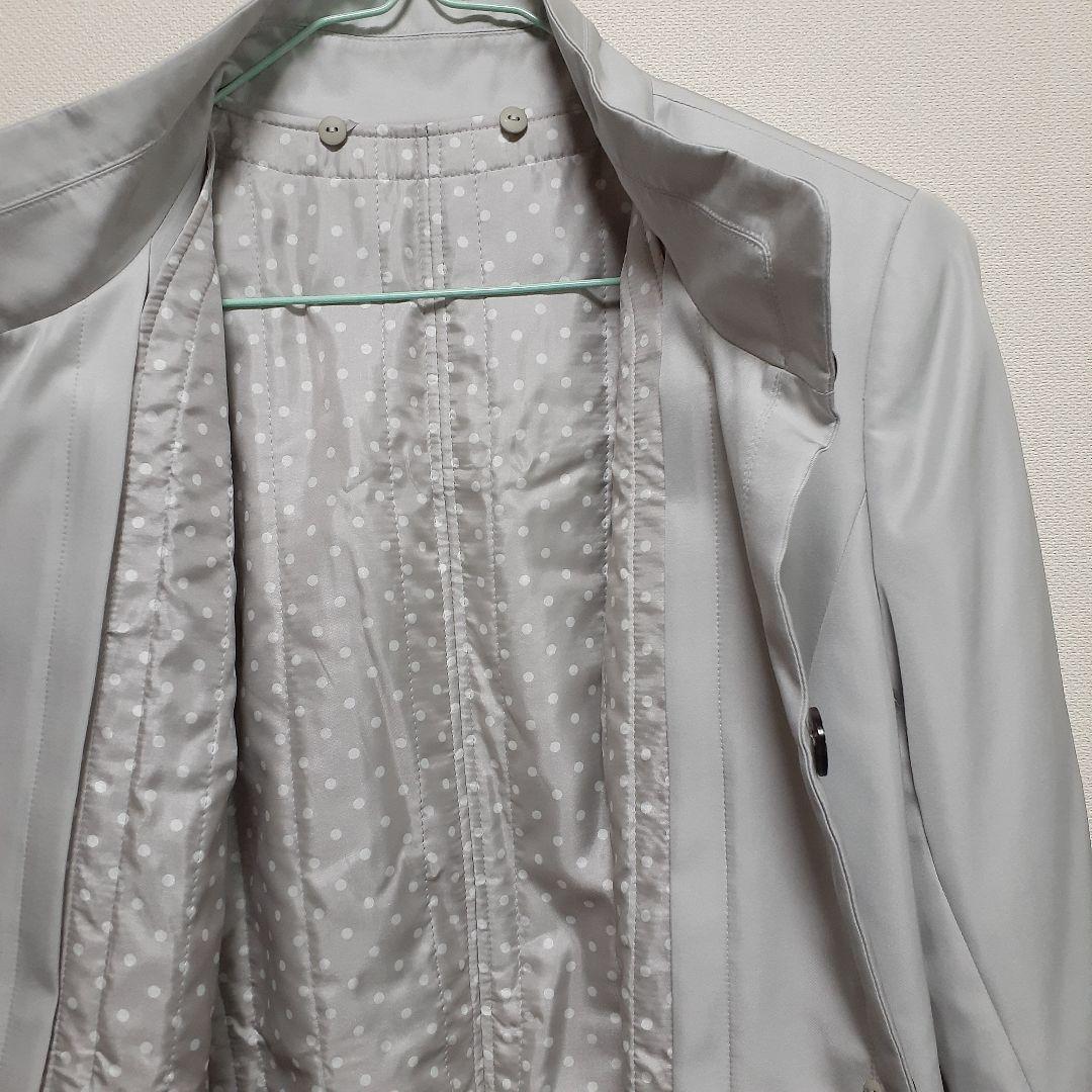 レリアンコート　超美品　ライナー付き　上品　フォーマルにも　シルバーグレー