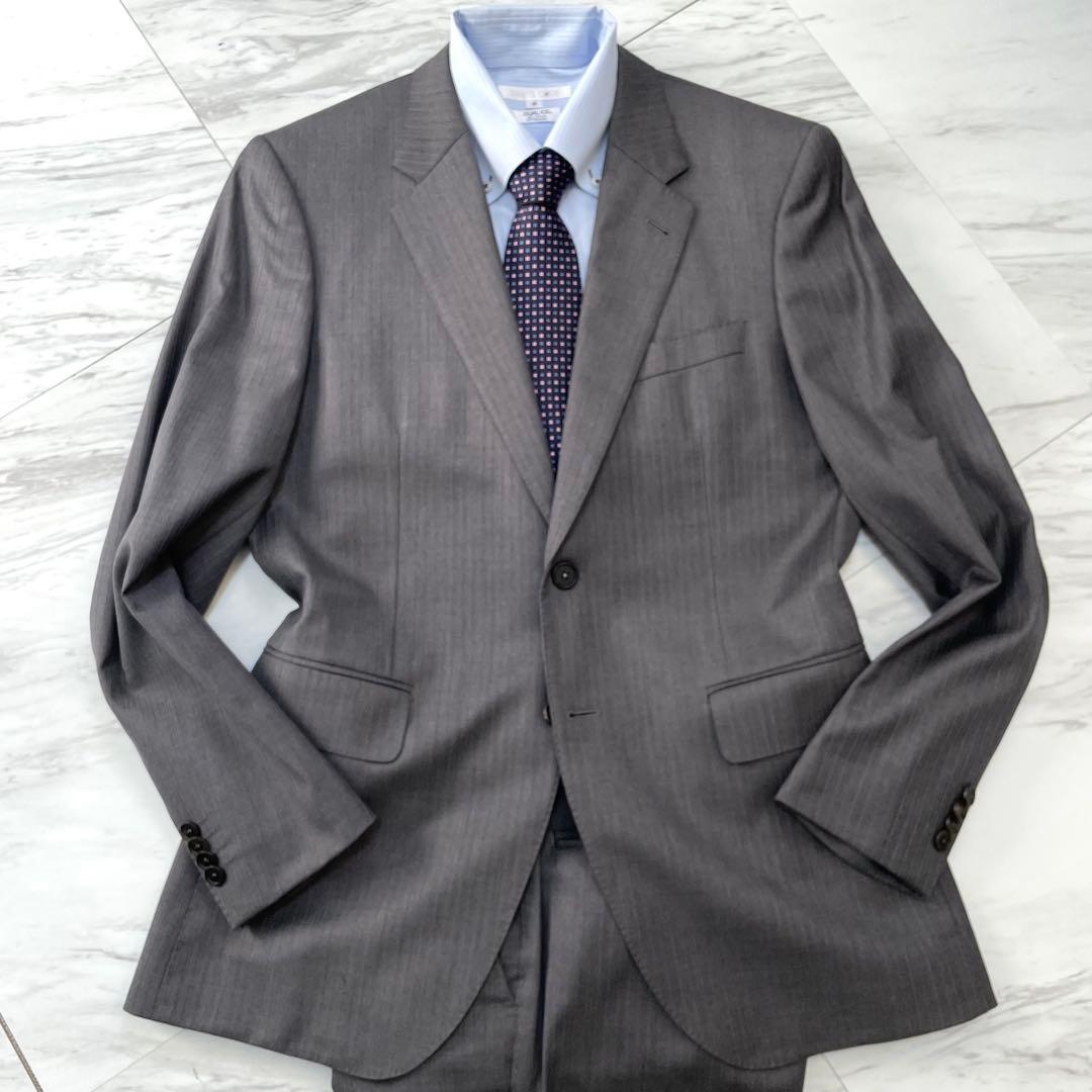 極美品⭐️ポールスミス ロロピアーナ Super130'S シルク 英国旗 L