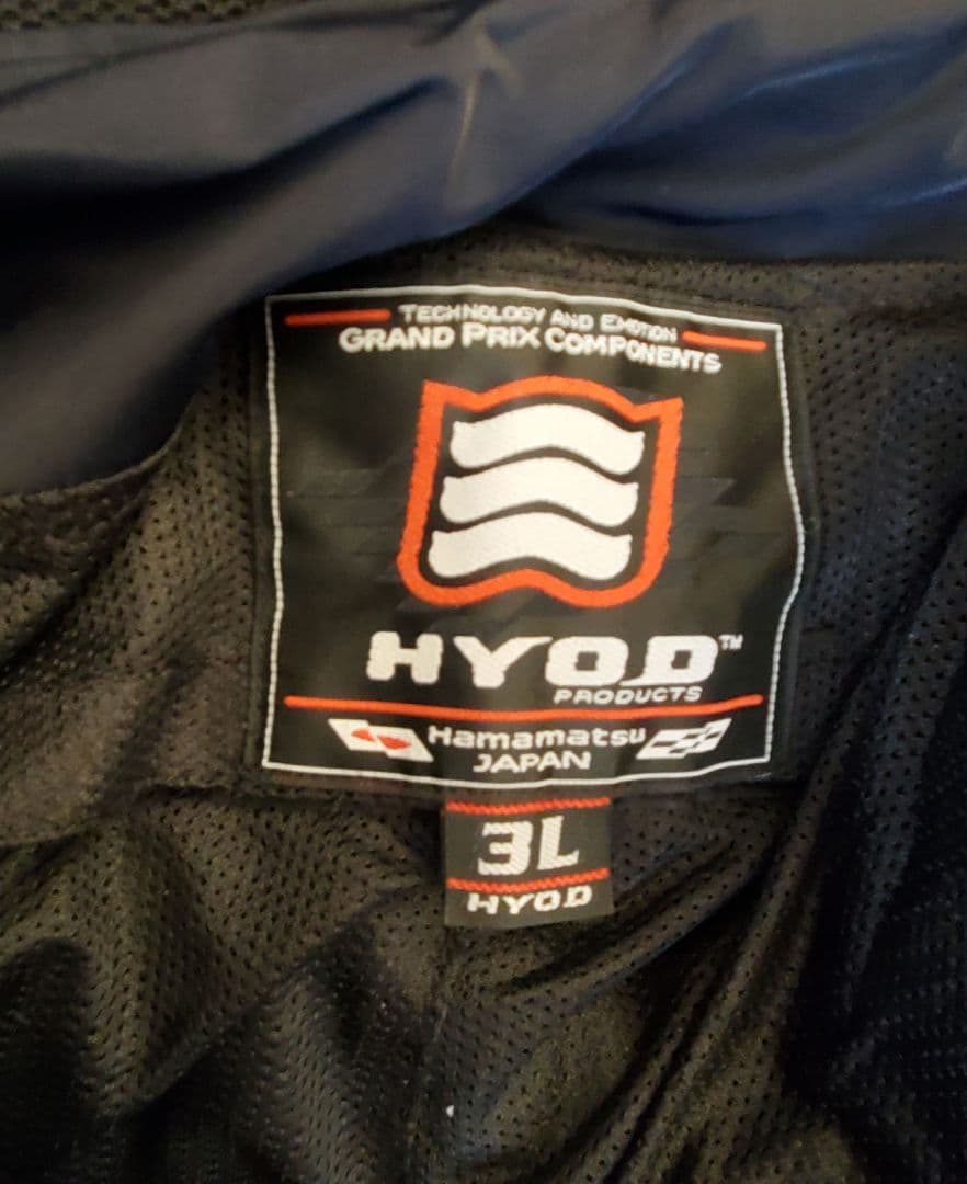 HYOD　本革パンツ　裏メッシュ　黒　３L