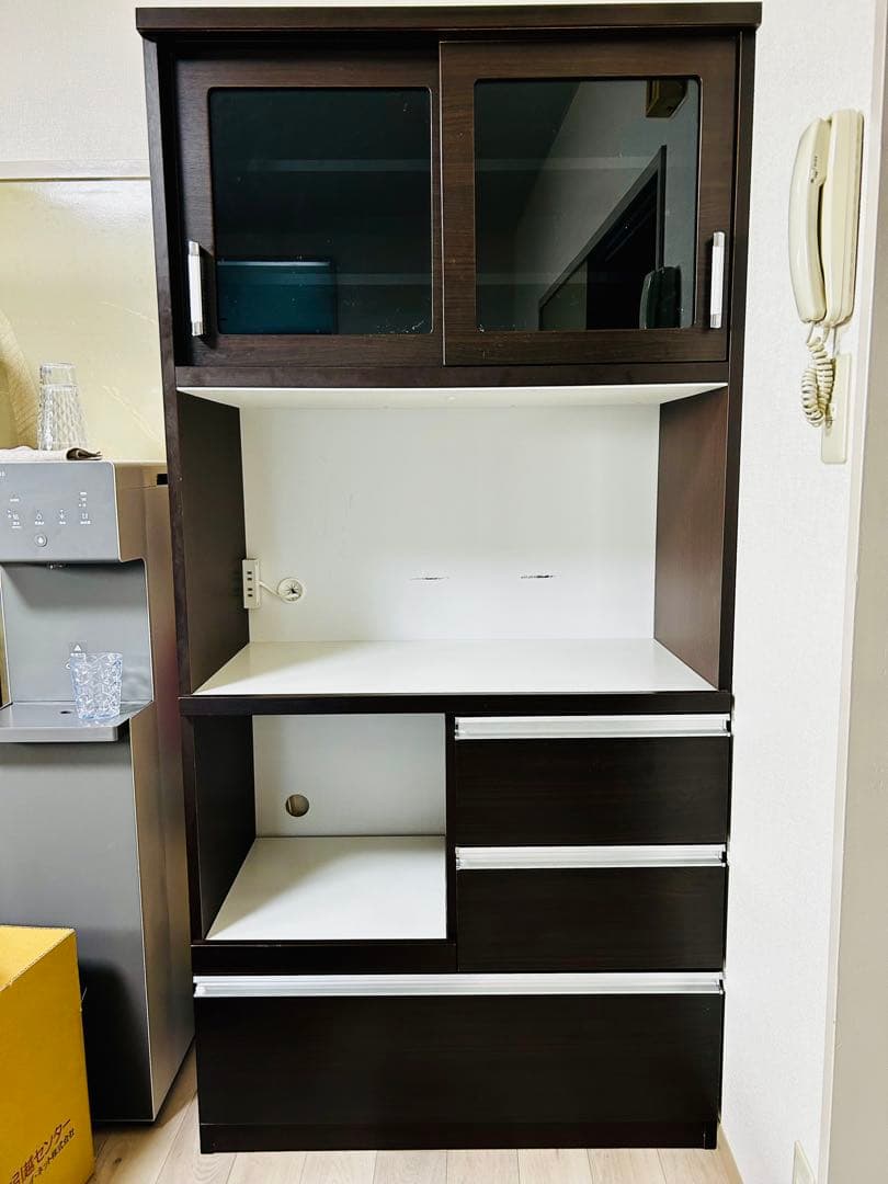 うんこちゃん家具 キッチンボード 食器棚 直接引取