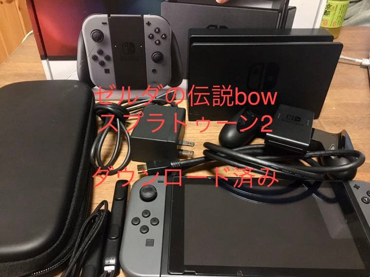 ニンテンドースイッチ本体　ゼルダの伝説bow ダウンロードソフト多数　保証付き