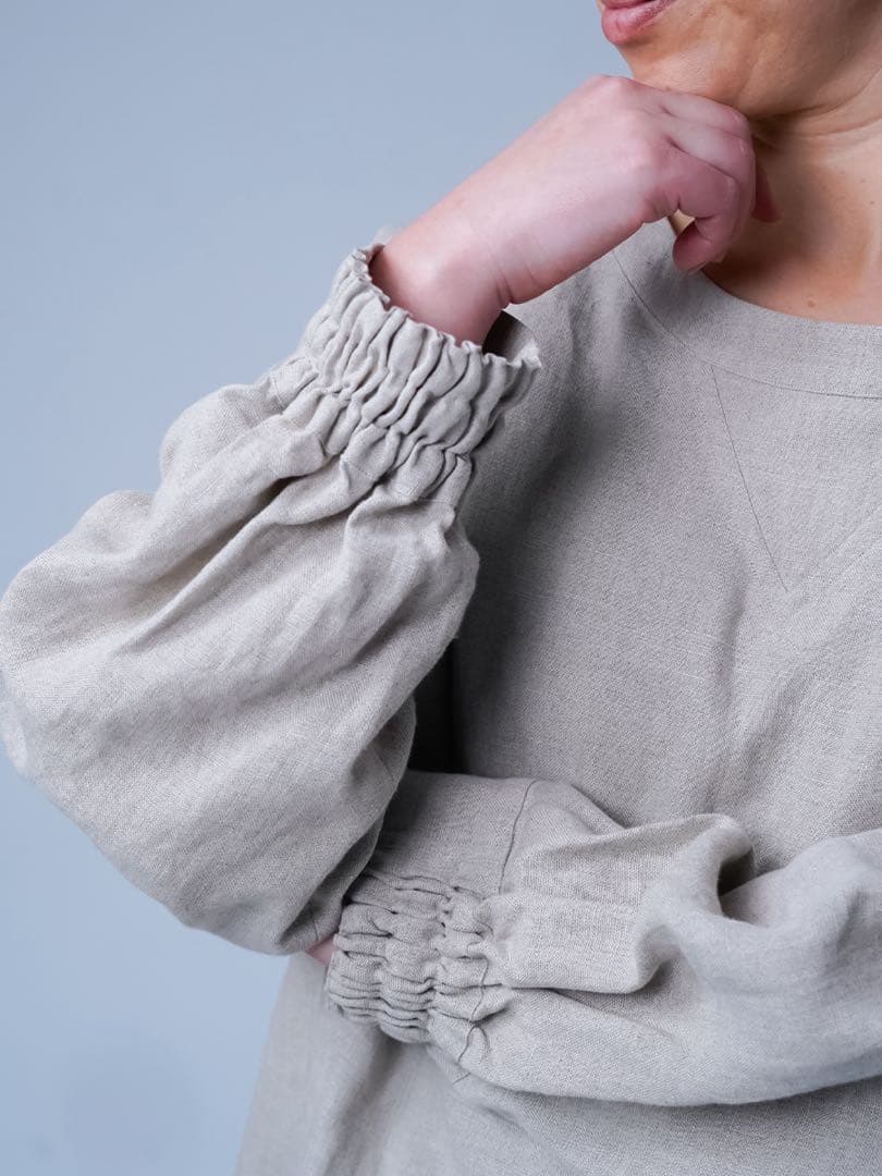 wafu リネン スウェット風トップス サイズL