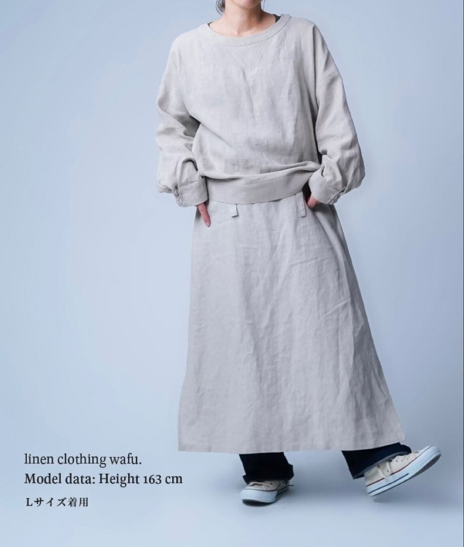 wafu リネン スウェット風トップス サイズL