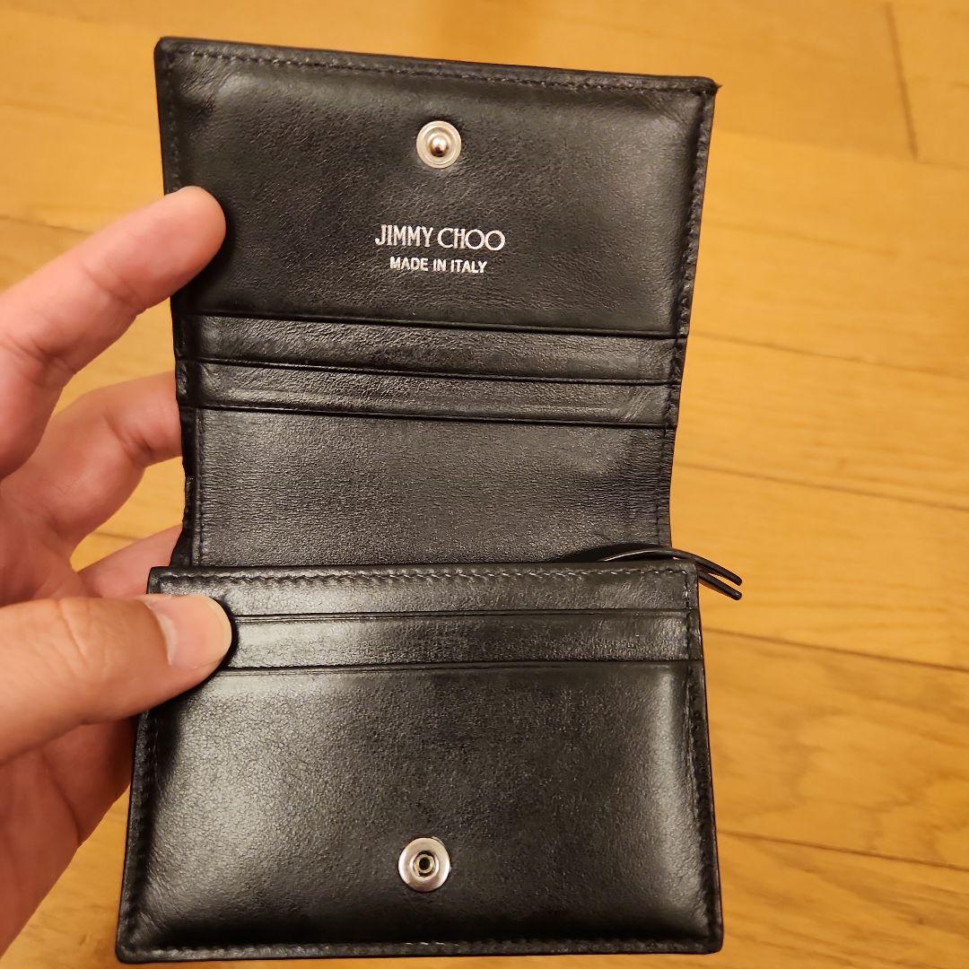 JIMMY CHOO 二つ折財布　ジミーチュウ　ハンネ　パイソン　コンパクト