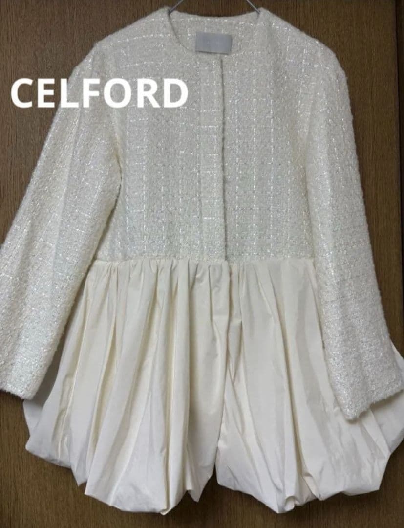 セルフォード　タフタコンビツイードブルゾン　コート　ジャケット