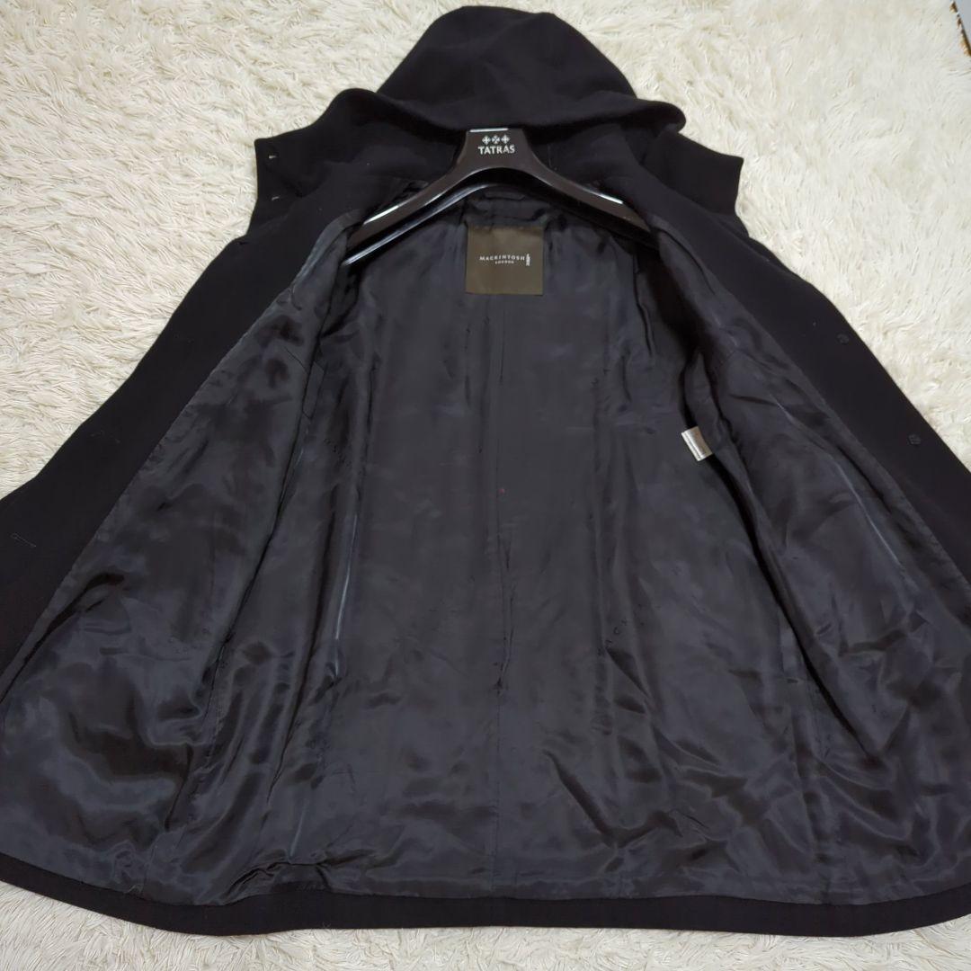 希少44 クリストン マッキントッシュロンドン フーデッドコート ブラック