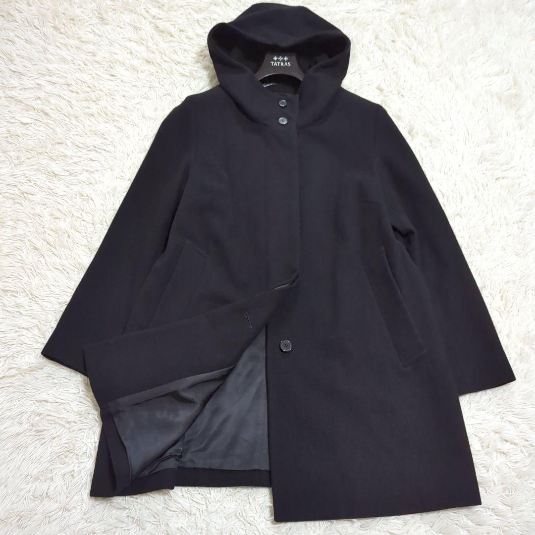 希少44 クリストン マッキントッシュロンドン フーデッドコート ブラック