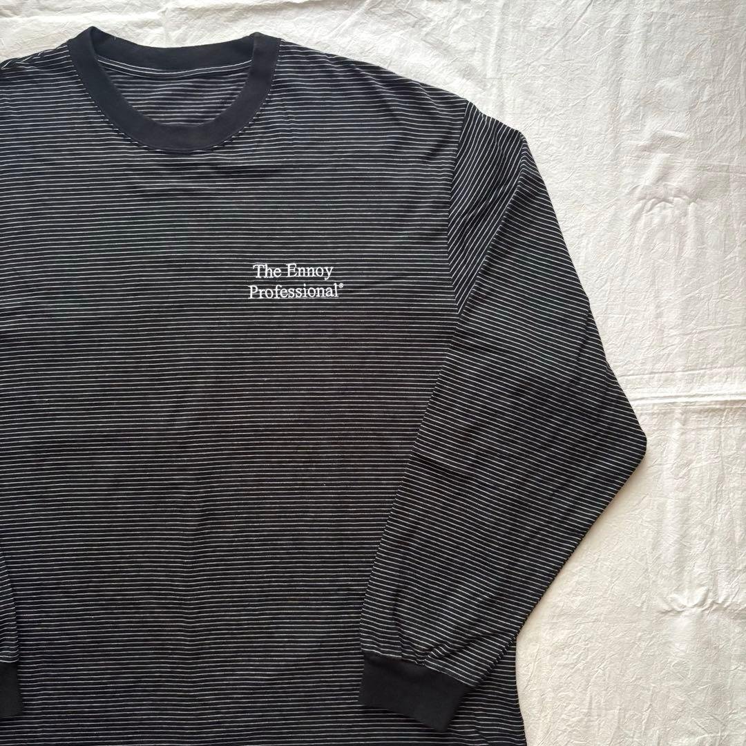 ENNOY L/S Border T-Shirt (BLACK×WHITE)