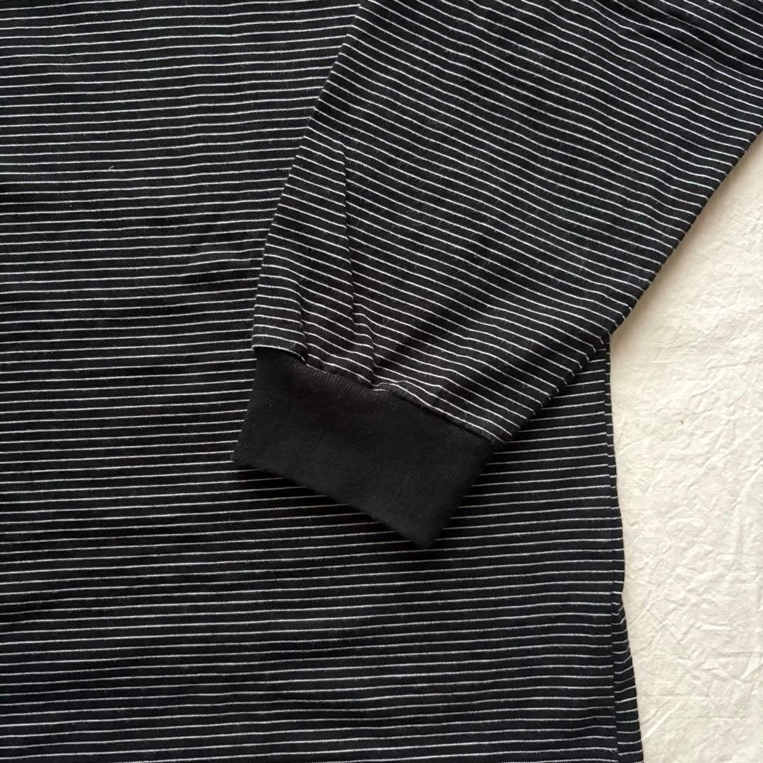 ENNOY L/S Border T-Shirt (BLACK×WHITE)