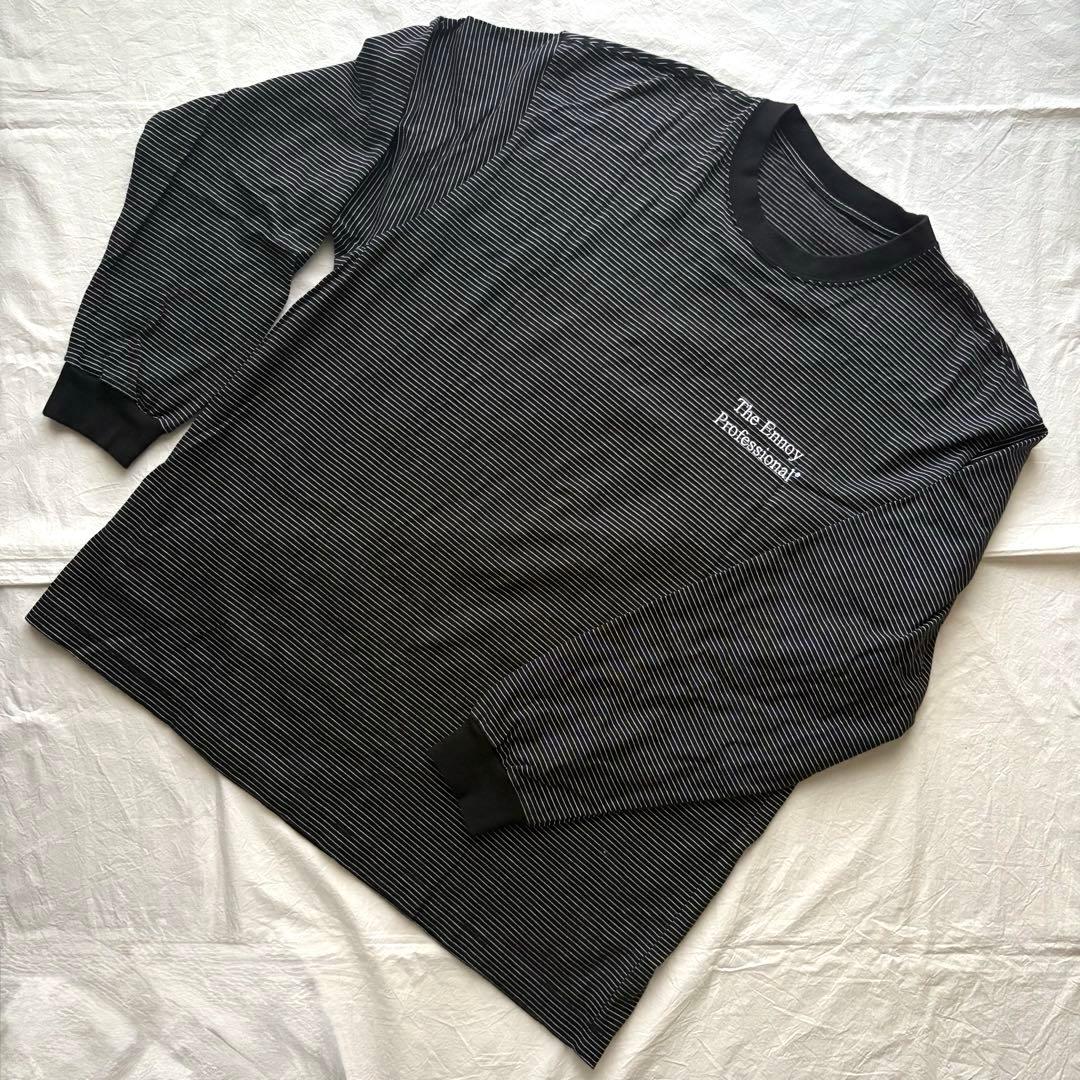 ENNOY L/S Border T-Shirt (BLACK×WHITE)