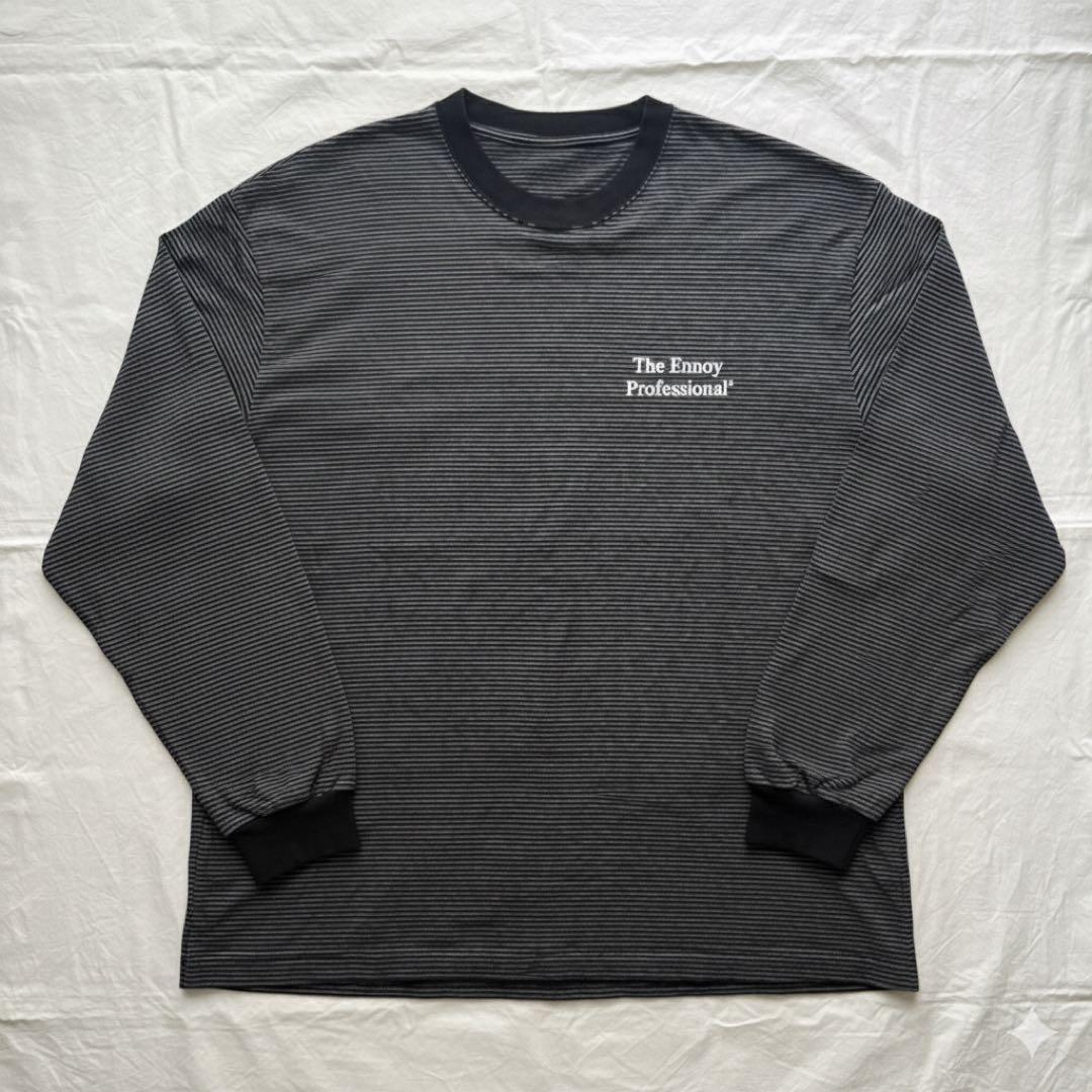 ENNOY L/S Border T-Shirt (BLACK×WHITE)