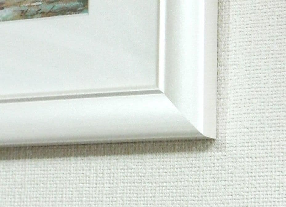 櫻井幸雄　額縁付き複製画　少年野球「遠投」リトルリーグ　桜井幸雄