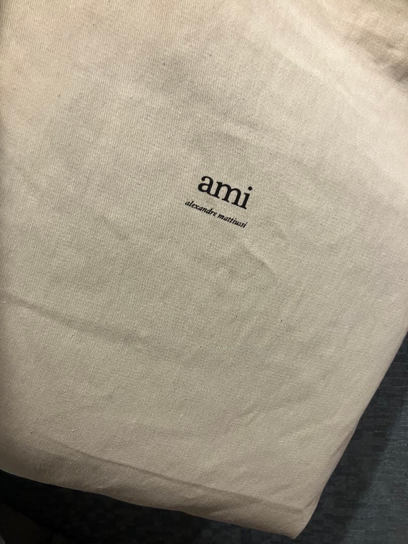 新品未使用○ami paris アルパカマフラー グレー2025AW