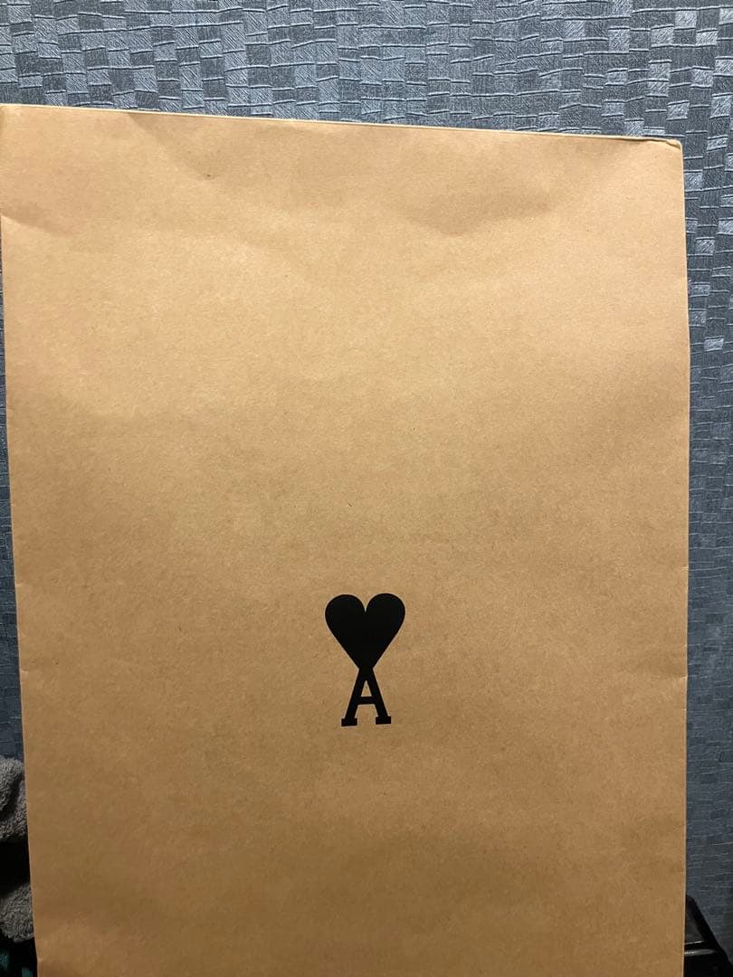 新品未使用○ami paris アルパカマフラー グレー2025AW