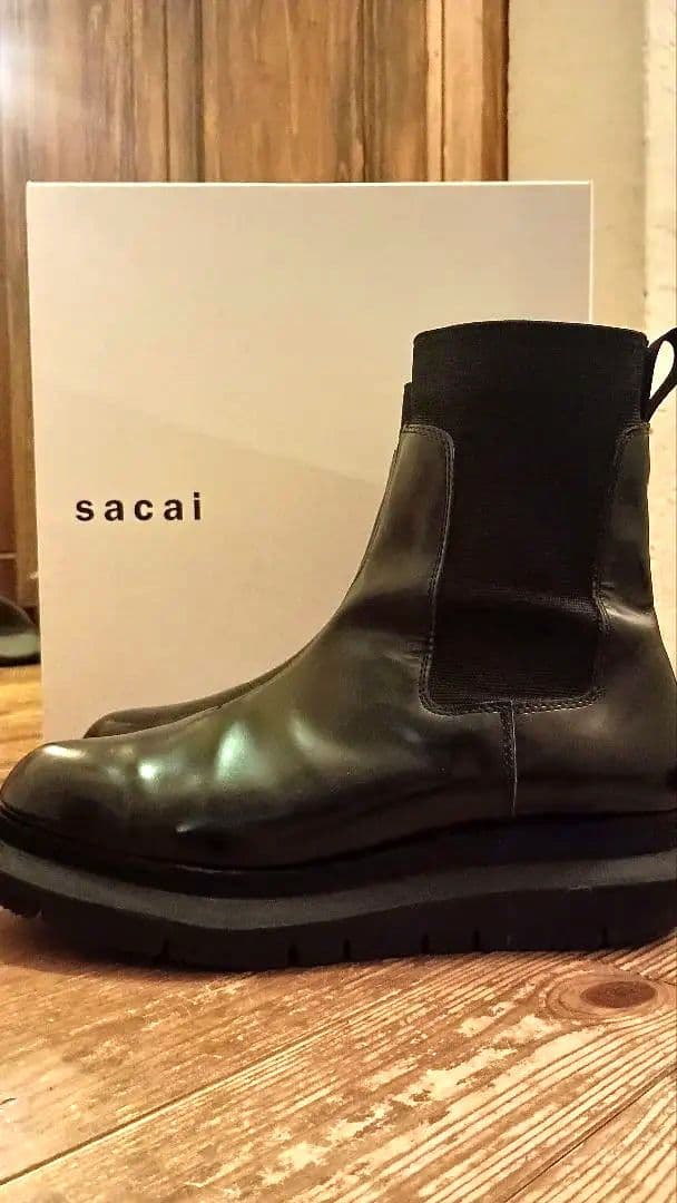 sacai　チェルシーブーツ　サイドゴアブーツ　革靴　41