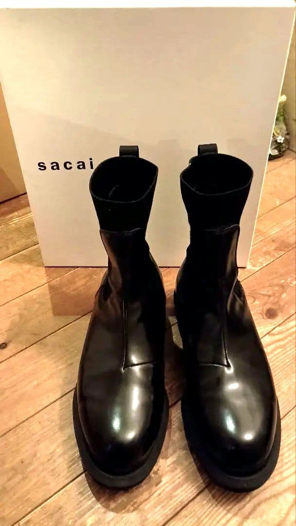 sacai　チェルシーブーツ　サイドゴアブーツ　革靴　41