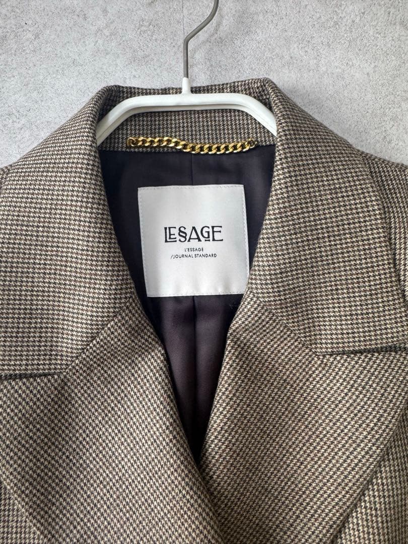 ジャーナルスタンダードレサージュ　チェック柄　ダブルジャケット　24AW 38