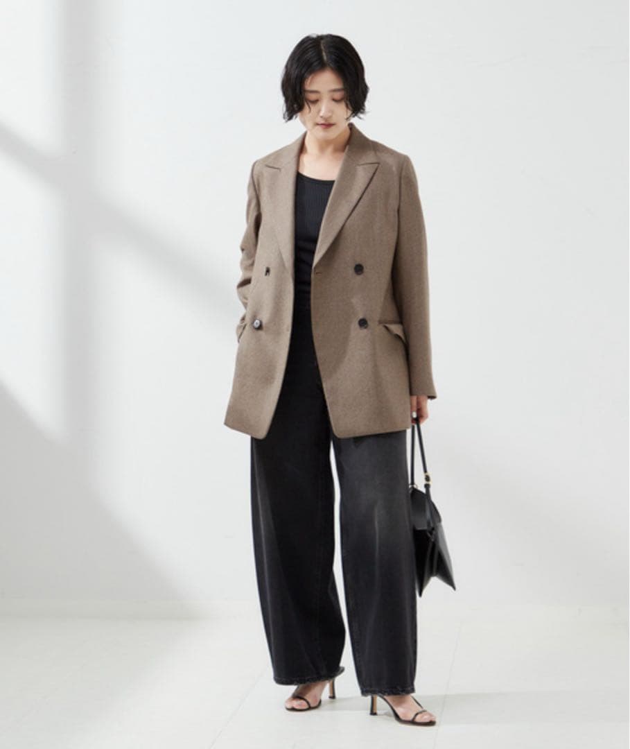 ジャーナルスタンダードレサージュ　チェック柄　ダブルジャケット　24AW 38