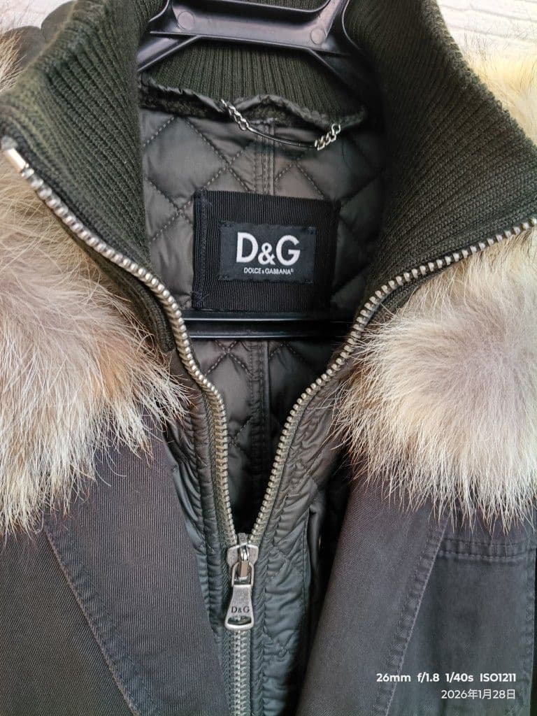 K*E様 D&G ミリタリージャケット リアルファー付き