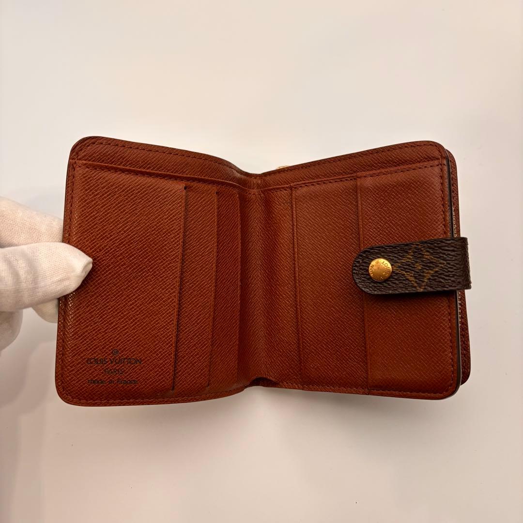 ✨鑑定済み✨ルイヴィトン✨モノグラム✨コンパクトジップ 二つ折り財布