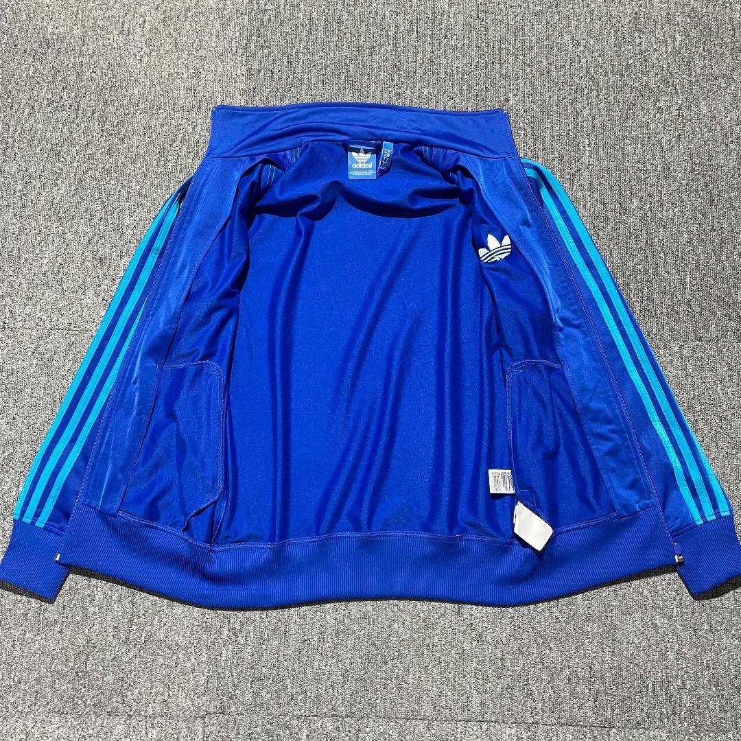 adidas トレフォイル 刺繍 トラックジャケット ジャージ 3本アームライン