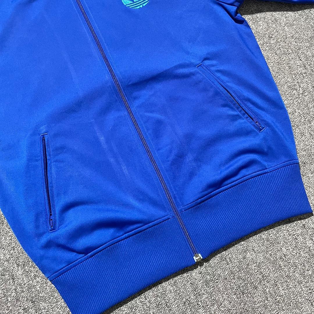 adidas トレフォイル 刺繍 トラックジャケット ジャージ 3本アームライン