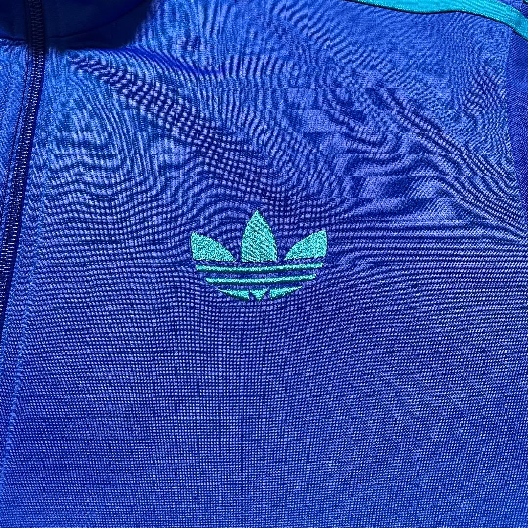 adidas トレフォイル 刺繍 トラックジャケット ジャージ 3本アームライン