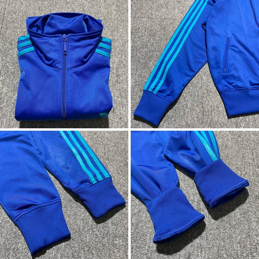 adidas トレフォイル 刺繍 トラックジャケット ジャージ 3本アームライン